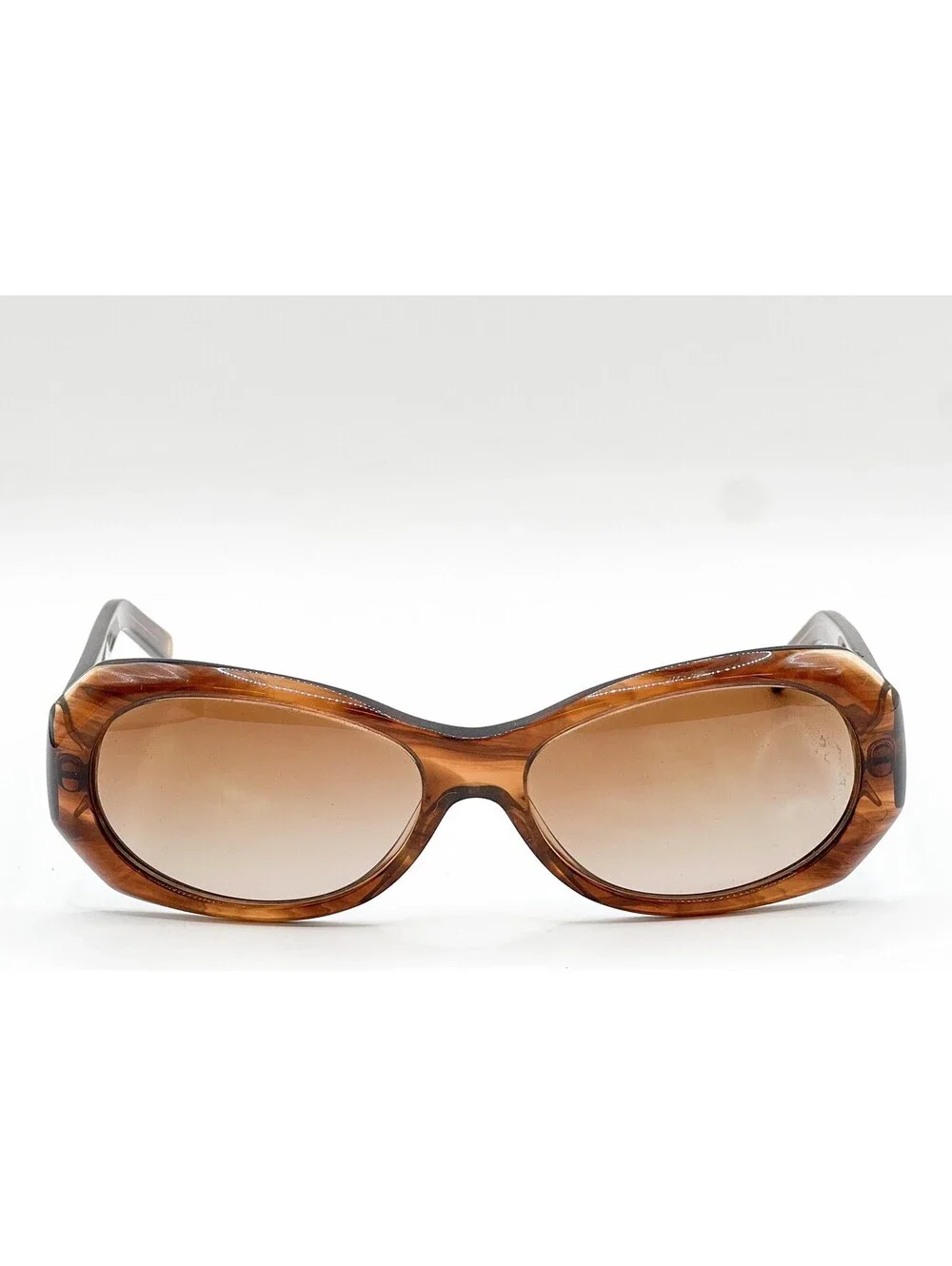 Anne Klein Ak 3162 285/74 Brown Striped Authentic Sunglasses 58-16-135